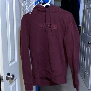 Maroon American Eagle Hoodie - Size Large